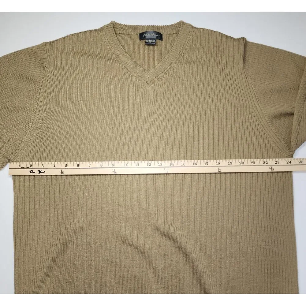 EDDIE BAUER 100%‎ MERINO WOOL LIGHTWEIGHT SWEATER SIZE XXL - Picture 5 of 10